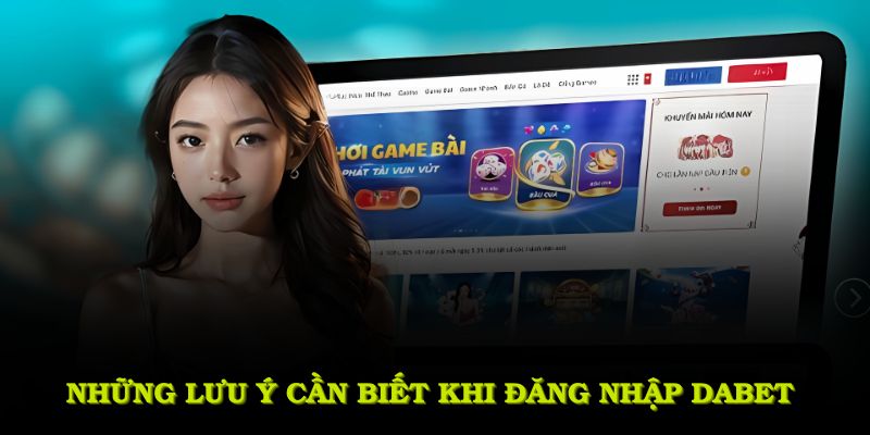 Những lưu ý cần biết khi đăng nhập DABET
